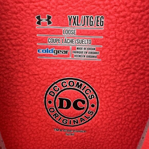 Under armour Hoodie Girls XL Wonder Woman DC Collab Pink Pullover Storm Jacket - Picture 5 of 11